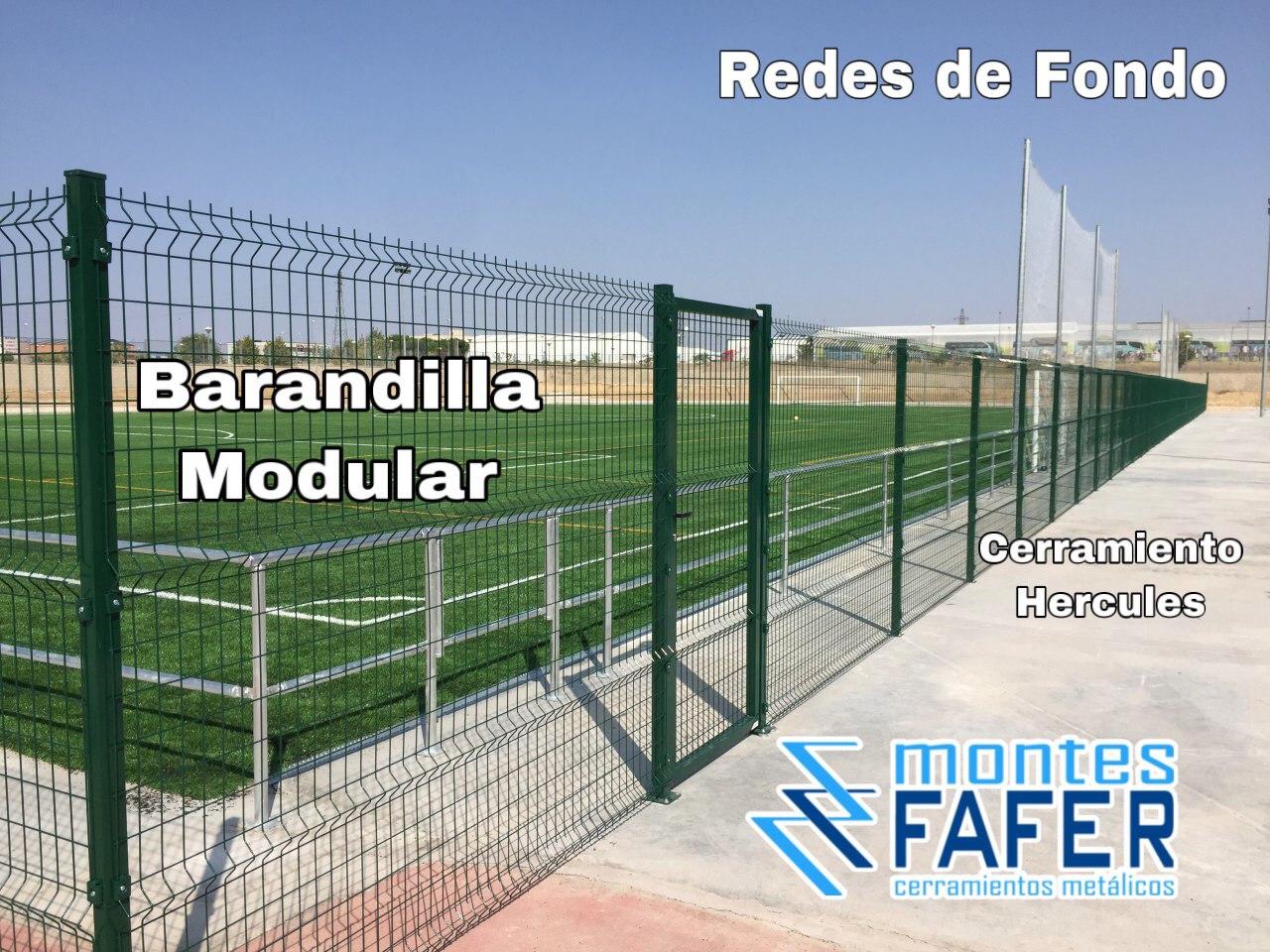 Red de fondo parabalones campo de futbol MontesFafer