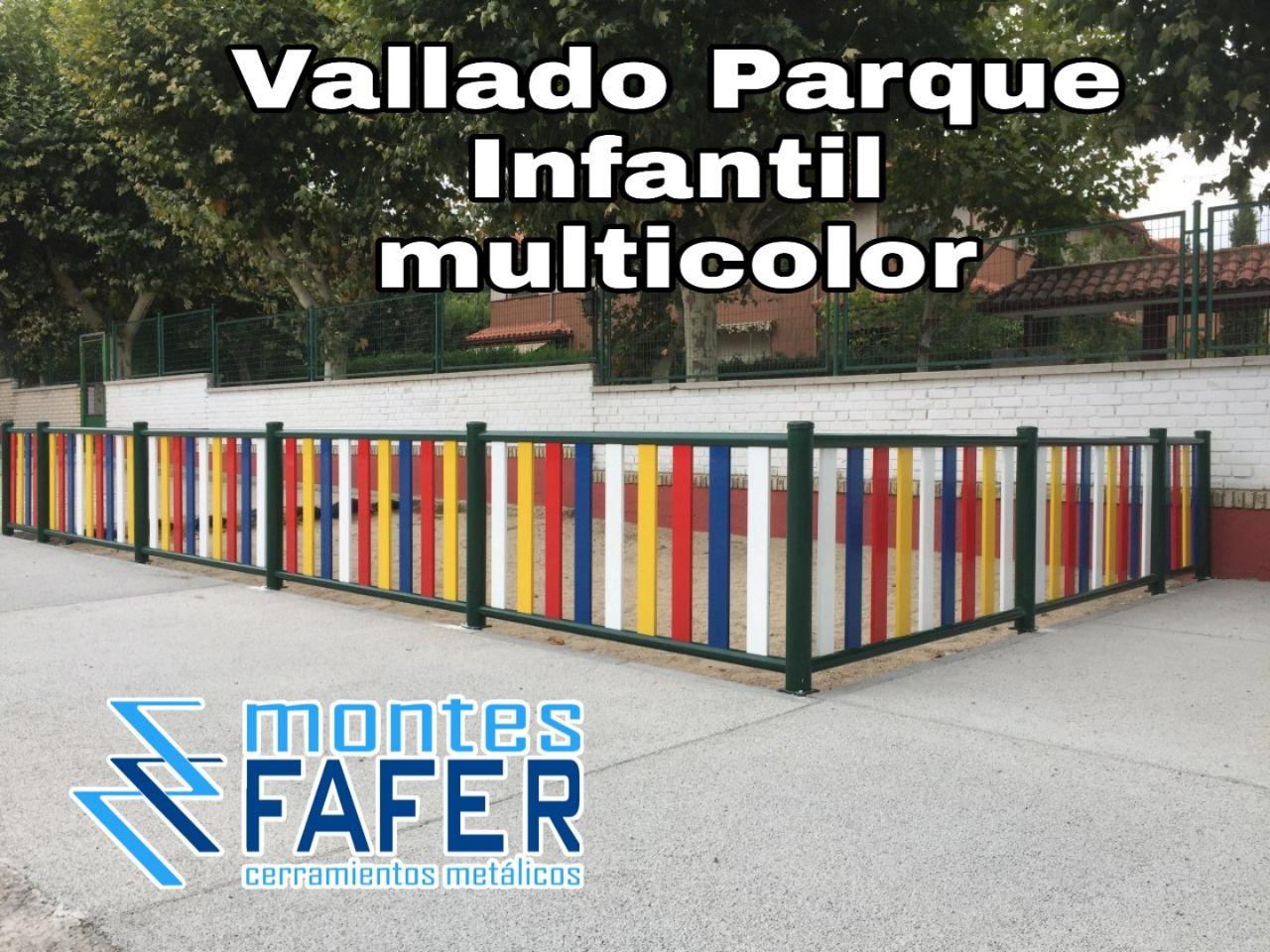 Vallado multicolor parques infantiles MontesFafer